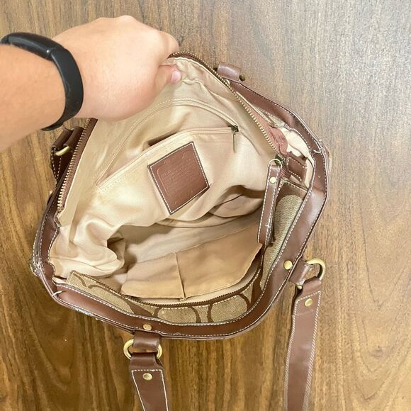 Coach Womens Patchwork Limited Edition Tote Shoulder Bag Multi-Color Size Medium - Picture 11 of 11